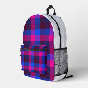 Neon mosaic fusion printed backpack