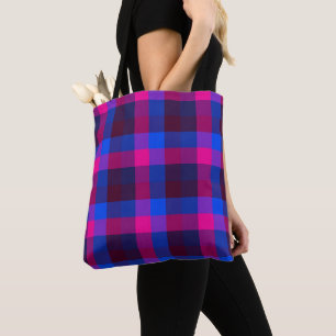 Neon mosaic fusion tote bag