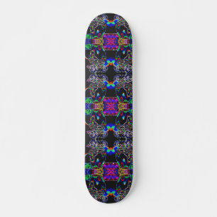 Neon moth skateboard