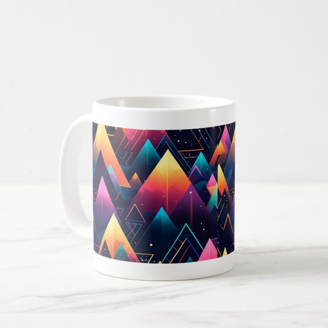 Neon Mountains Mug (Front Left)