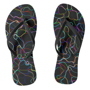 Neon Multicolor Lines Jandals