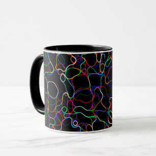 Neon Multicolor Lines Mug
