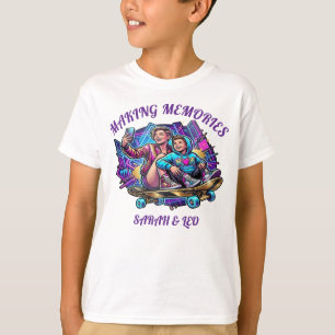  Neon Mum & Son Art   Making Memories Tee