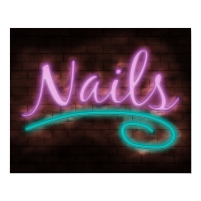 Neon Nails Sign (Front)