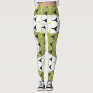 "Neon Nest" Geometric Burst Leggings