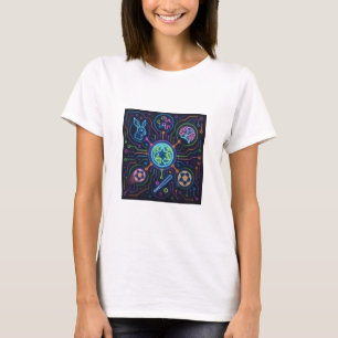 Neon Network: The Synergy of Global Sustainability T-Shirt