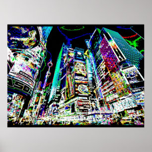 Neon New York City Poster
