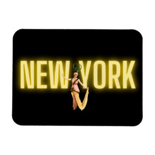Neon New York & Vintage Beauties Magnet