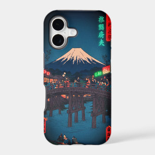 Neon Night Edo: Cyberpunk Nihonbashi & Mount Fuji