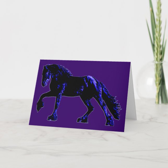 Neon Night Friesian Cards (Front)