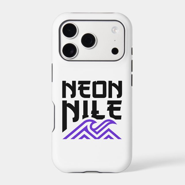 NEON NILE Wave Logo iPhone Case (Back)