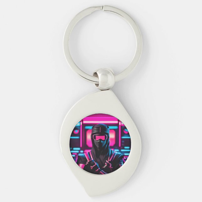 neon ninja key ring (Front)