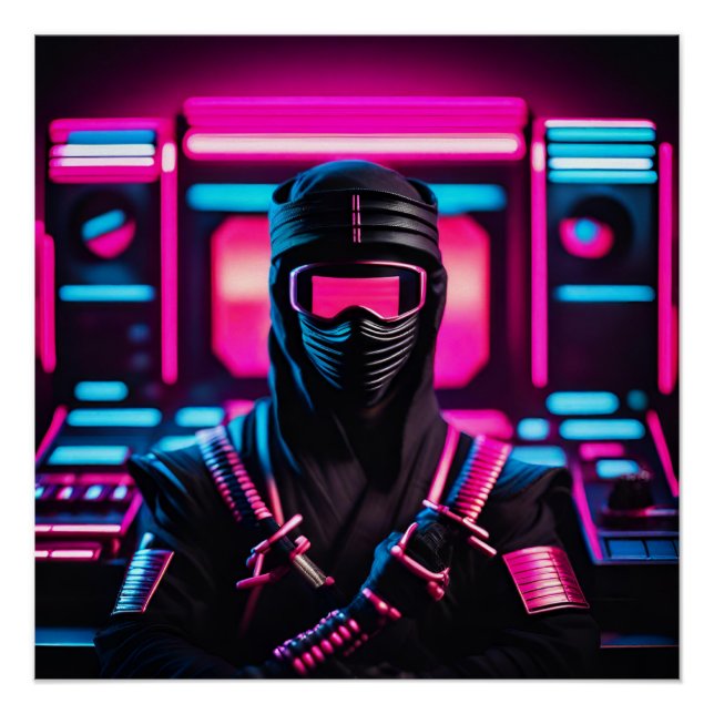 neon ninja poster (Front)