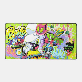 Neon Noise – Cartoon Band Mouse Pad