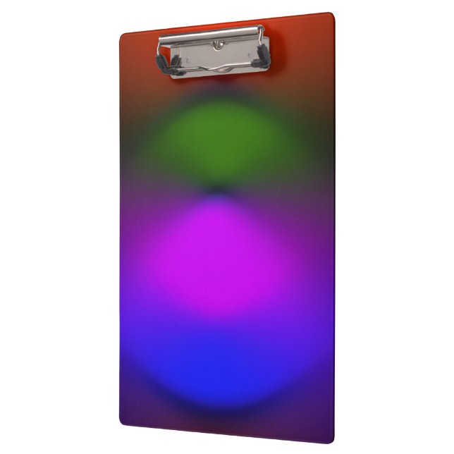 Neon of Blue, Purple, Green & Orange Clipboard (Left)