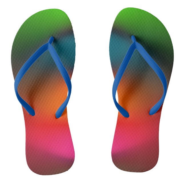 Neon of Red, Pink, Orange Green Jandals (Footbed)