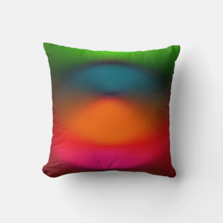 Neon of Red, Pink, Orange & Green Pillow