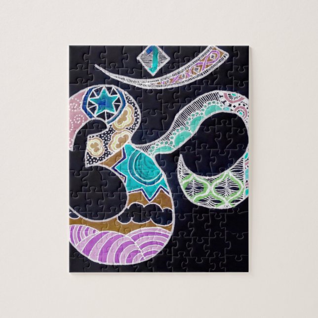 Neon Omkar Jigsaw Puzzle (Vertical)
