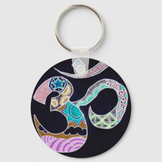 Neon Omkar Key Ring