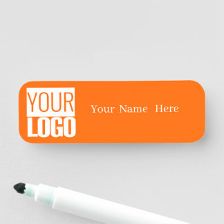 Neon orange - add logo name tag