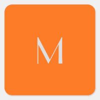 neon orange - add monogram