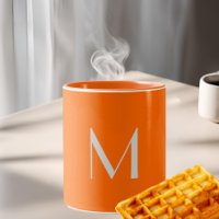 neon orange - add monogram  