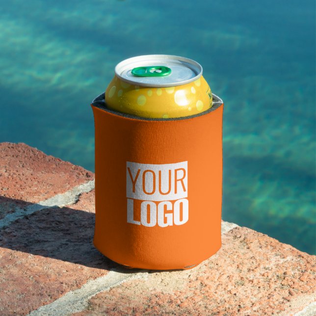  Neon  orange  - add your  logo   Can Cooler (In Situ Pool)
