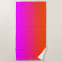 Neon Orange and Hot Pink Ombre Shade Colour Fade
