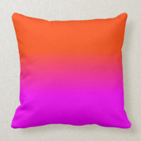 Neon Orange and Hot Pink Ombre Shade Colour Fade