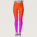 Neon Orange and Hot Pink Ombre Shade Colour Fade Leggings<br><div class="desc">Neon Orange and Hot Pink Ombre Shade Colour Fade. Ombre shades go from hot pink blurred into neon orange in this sunset palette neon, orange, hot, pink, ombre, shade, colour, fade, trend, bright, fluorescent, highlighter, school, kids, fun, dorm, decor, tint, bright neon pink, bright pink, neon orange, hot pink, ombre...</div>