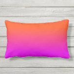 Neon Orange and Hot Pink Ombre Shade Colour Fade Lumbar Cushion<br><div class="desc">Neon Orange and Hot Pink Ombre Shade Colour Fade. Ombre shades go from hot pink blurred into neon orange in this sunset palette neon, orange, hot, pink, ombre, shade, colour, fade, trend, bright, fluorescent, highlighter, school, kids, fun, dorm, decor, tint, bright neon pink, bright pink, neon orange, hot pink, ombre...</div>