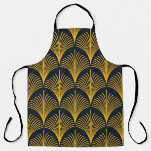Neon Orange Peacock Scale Wallpaper. Apron