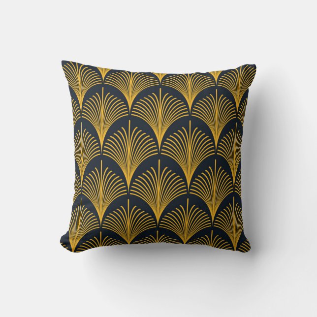 Neon Orange Peacock Scale Wallpaper. Cushion (Front)