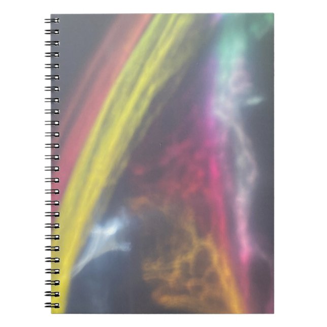 neon orange pink yellow Luminous lights Notebook (Front)