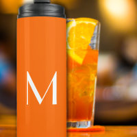 neon  orange solid colour - add monogram 
