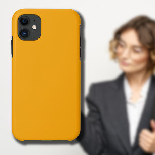 Neon Orange Solid Colour   Classic Case-Mate iPhone Case