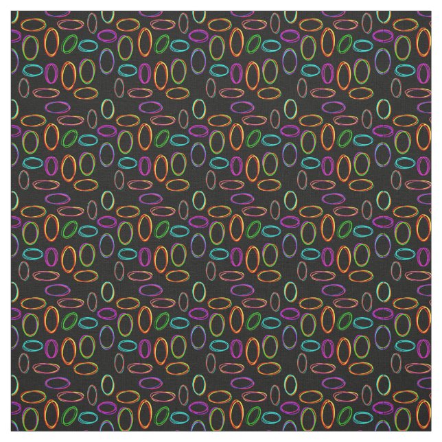 Neon Ovals  Fabric (Swatch)