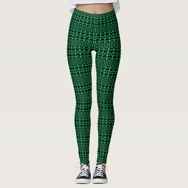 Neon Ovals Leggings (Front)