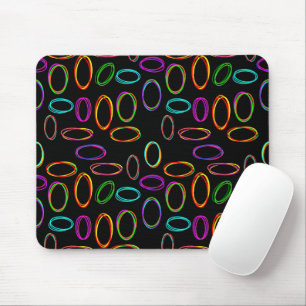 Neon Ovals  Mouse Pad