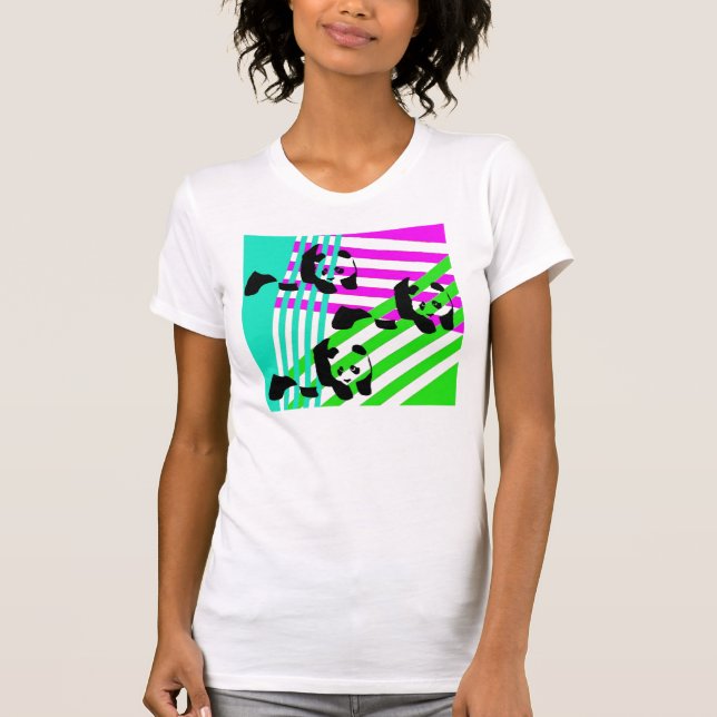 Neon Pandas 80's Retro Tee (Front)