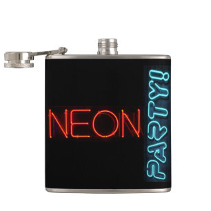 Neon Party Hip Flask