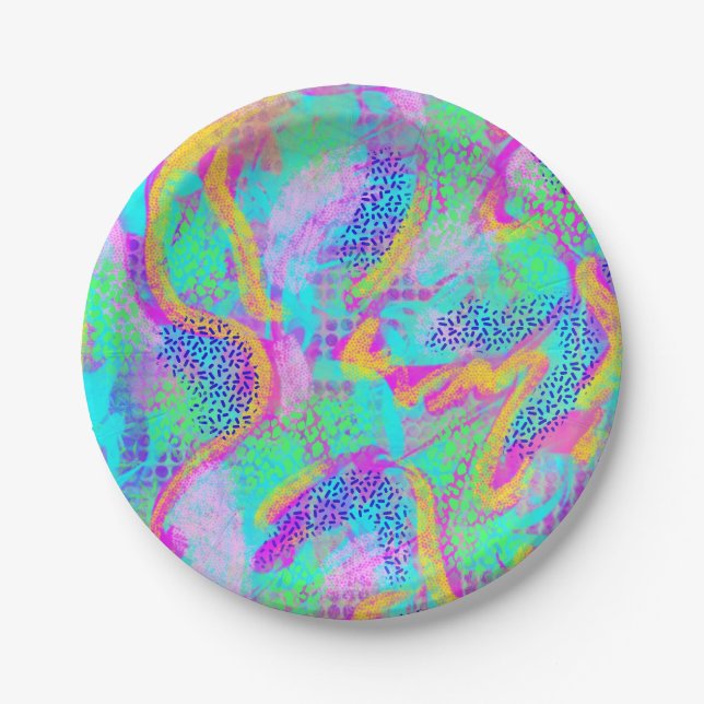 Neon party plates (Front)