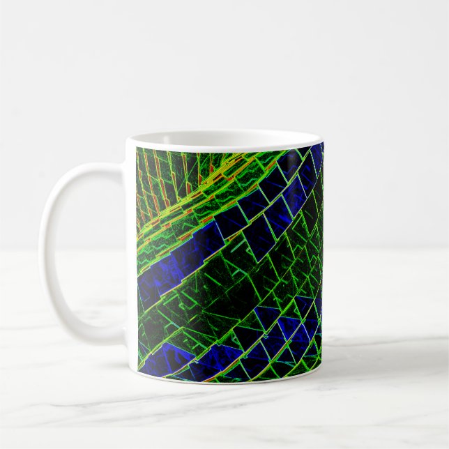 Neon pattern coffee mug (Left)