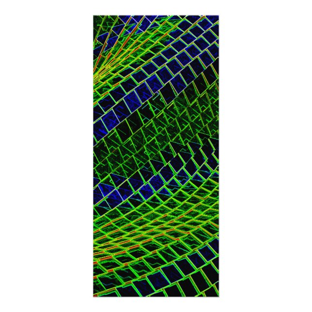 Neon pattern rack card (Front)