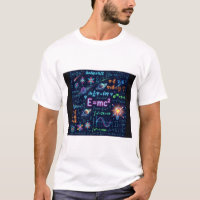 Neon Physics & Math Equations T-Shirt | Science ST