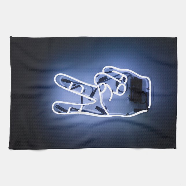 neon piece tea towel (Horizontal)