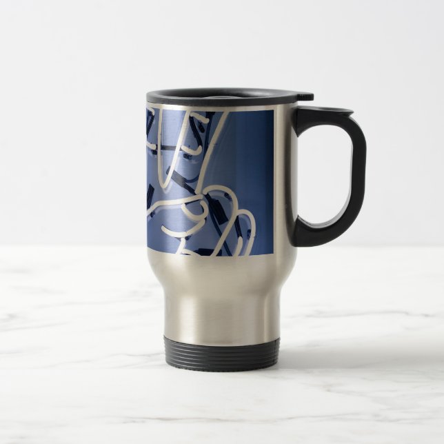 neon piece travel mug (Right)