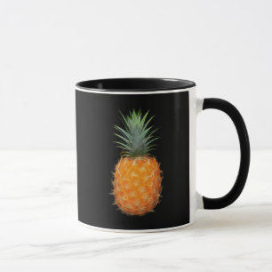 Neon Pineapple Glowing Fruit Art Mug