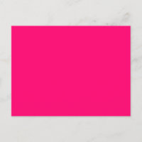 Neon Pink Announcement Postcard – Customisable