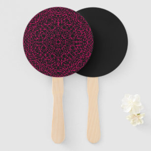Neon Pink & Black Event Fan Set – Customisable
